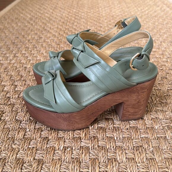 New Without Box Leather And Wood Platform Heel By Alexandre Birman - Picture 4 of 8